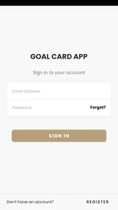 Goal Card App screenshot 0