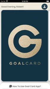 Goal Card App screenshot 1