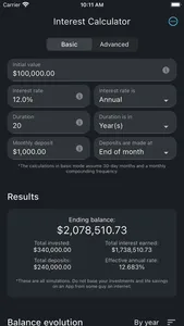 Compound Interest Simulator screenshot 5