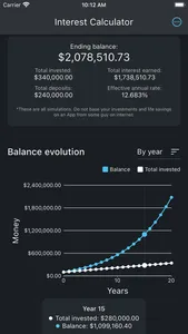 Compound Interest Simulator screenshot 6