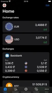 Exchange rates of Georgia screenshot 0