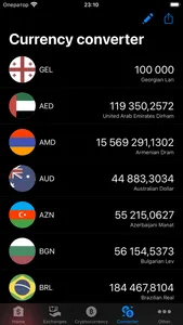 Exchange rates of Georgia screenshot 3