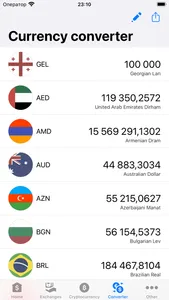 Exchange rates of Georgia screenshot 8