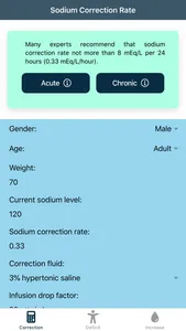 Pocket Hyponatremia Calculator screenshot 0