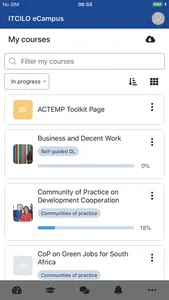ITCILO eCampus screenshot 3