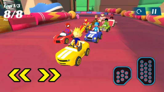 Super Hero Cars Racing screenshot 0