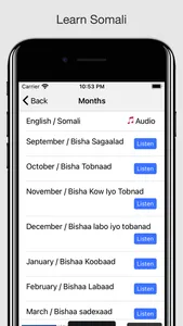 Learn Somali language screenshot 1