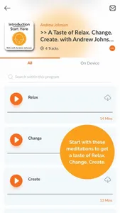 Relax Change Create Meditation screenshot 4