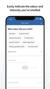 Odourapp screenshot 1