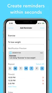 Momentum - Habit Reminders screenshot 2