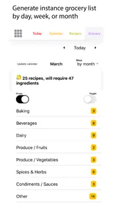 Recipe Grocery screenshot 1