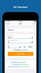 Financial Calculator EMI, SIP screenshot 2