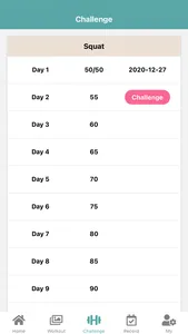 The 30-Day Squat Challenge screenshot 3