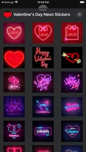 Valentines Day Neon Stickers screenshot 4