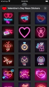 Valentines Day Neon Stickers screenshot 5