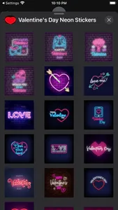 Valentines Day Neon Stickers screenshot 6