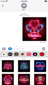 Valentines Day Neon Stickers screenshot 7