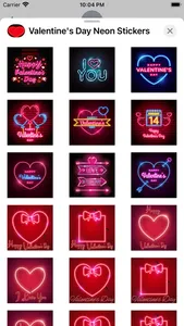 Valentines Day Neon Stickers screenshot 8