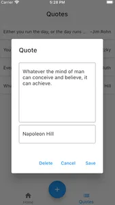 Quote Journal screenshot 1