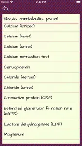 Blood Test Results: Lab Values screenshot 1