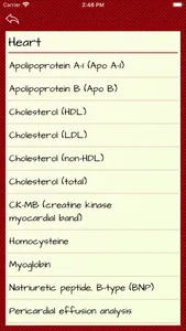 Blood Test Results: Lab Values screenshot 3