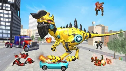 Dinosaur Robot Transform Games screenshot 0