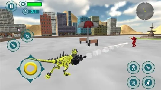 Dinosaur Robot Transform Games screenshot 2