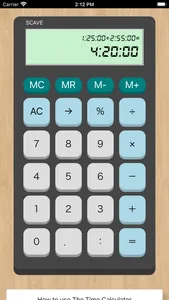 The Time Calculator - SCAVE screenshot 0