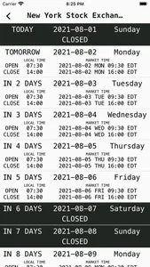 Stock Exchange Hours screenshot 1