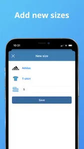 Clothi - Clothing sizes screenshot 2