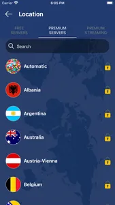 USAstreaming VPN screenshot 2