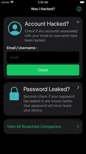 Was I Hacked? screenshot 0
