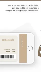 Cartão Sonho dos pés screenshot 5