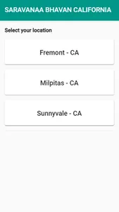 Saravanaa Bhavan California screenshot 1