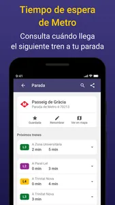 Barcelona Bus Metro - Llegadas screenshot 1