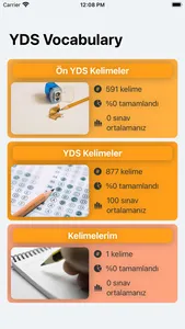 Yds Vocabulary - Yds Kelime screenshot 1