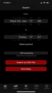 Blood sugar diary App screenshot 3