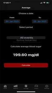 Blood sugar diary App screenshot 4