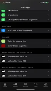 Blood sugar diary App screenshot 5