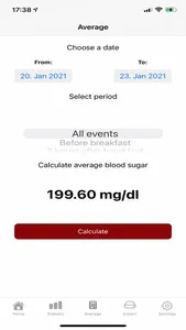 Blood sugar diary App screenshot 8