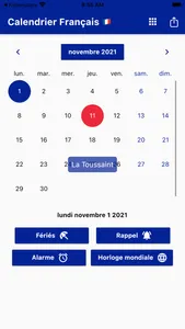 Calendrier Français screenshot 0