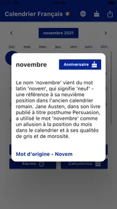 Calendrier Français screenshot 6