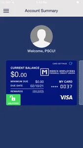 MEFCU Card App screenshot 2