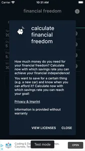 Calculate financial freedom screenshot 2