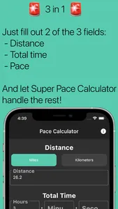 Super Pace Calculator screenshot 1