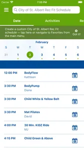 City of St. Albert RecFit screenshot 1
