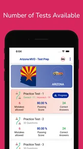 Arizona AZ MVD Permit Practice screenshot 2