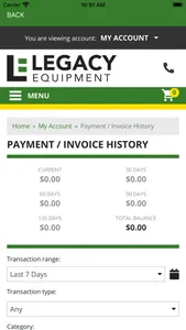 Legacy Customer Portal screenshot 3