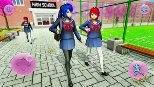 Anime School 3D Girl Simulator screenshot 0