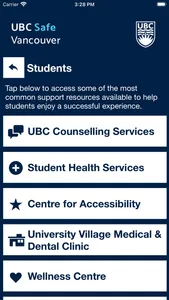 UBC Safe Vancouver screenshot 2